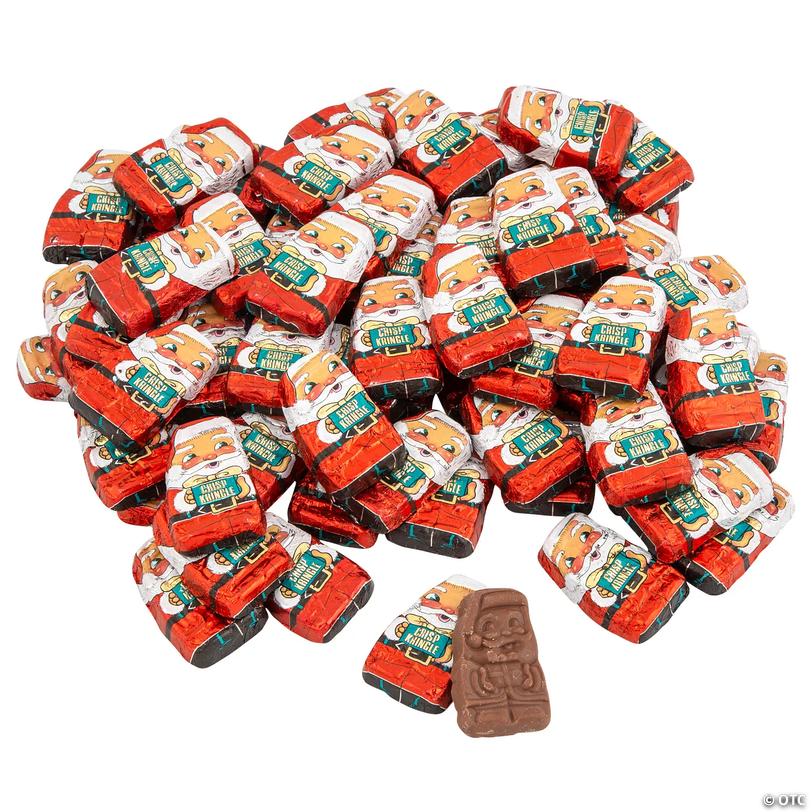 Bulk Mini Chocolate Santa Crisps - 1368 pc Image