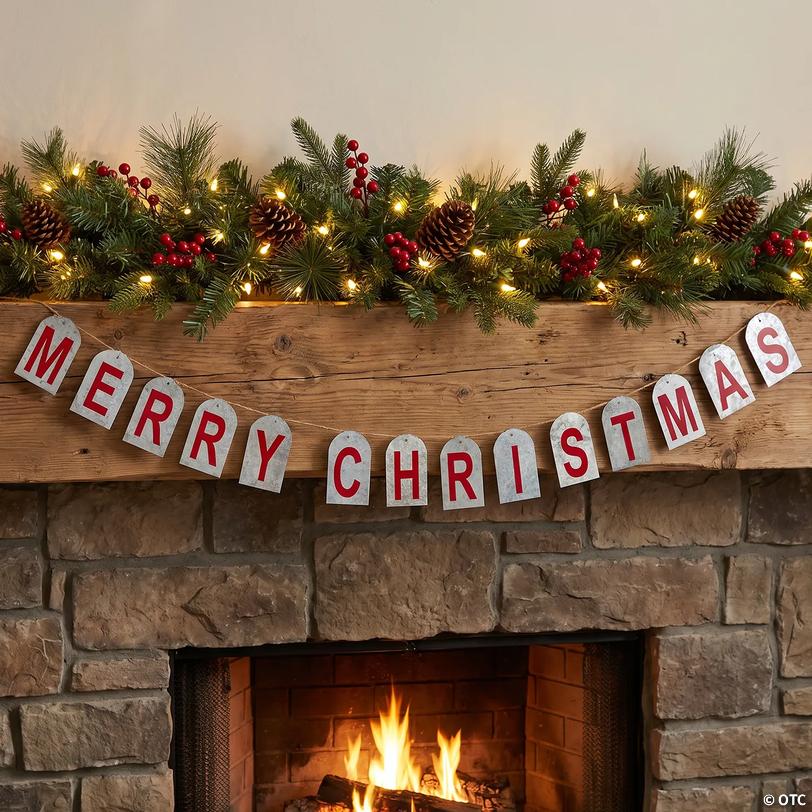Holiday Handicraft Rustic Galvanized Garland Image
