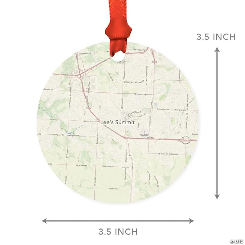 MDF Ornament Lee's Summit Missouri Map | Oriental Trading