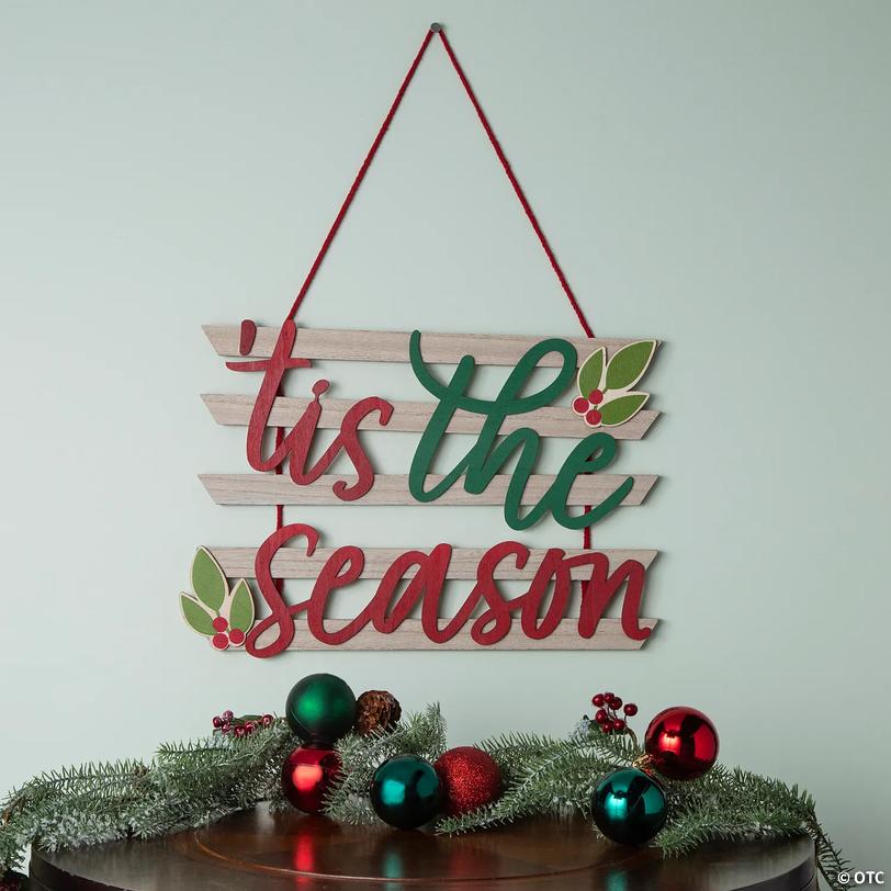 Tis the Season Christmas Wall Decoration Image