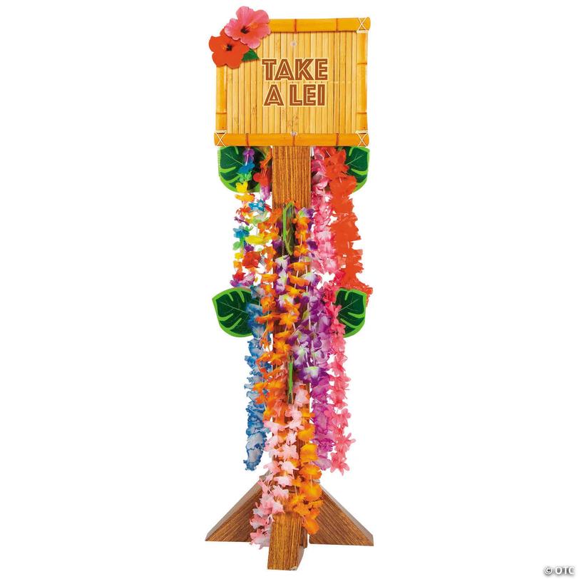 16" x 60" Bulk 51 Pc. Lei Station with Leis Assortment Kit Image