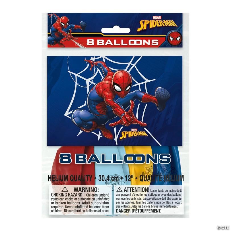 Marvel&amp;#8217;s Spider-Man&amp;#8482; 12" Latex Balloons - 8 Pc. Image
