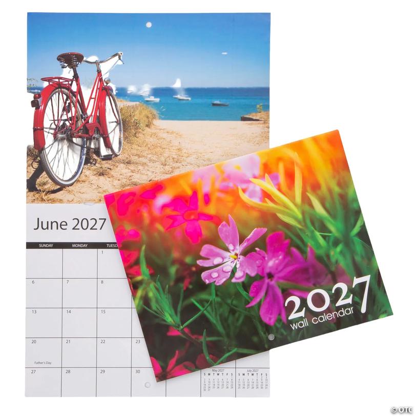 2027 Seasonal Image Hanging Wall Calendar Image