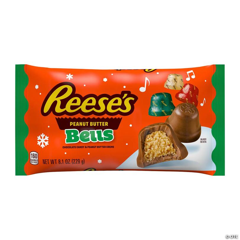Hershey's<sup>&amp;#174;</sup> Reese's<sup>&amp;#174;</sup> Peanut Butter Christmas Bells - 8 oz Image