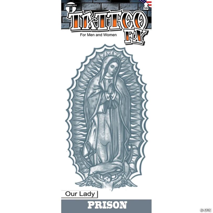 Tinsley Transfers Prison Our Lady Temporary Tattoo Image