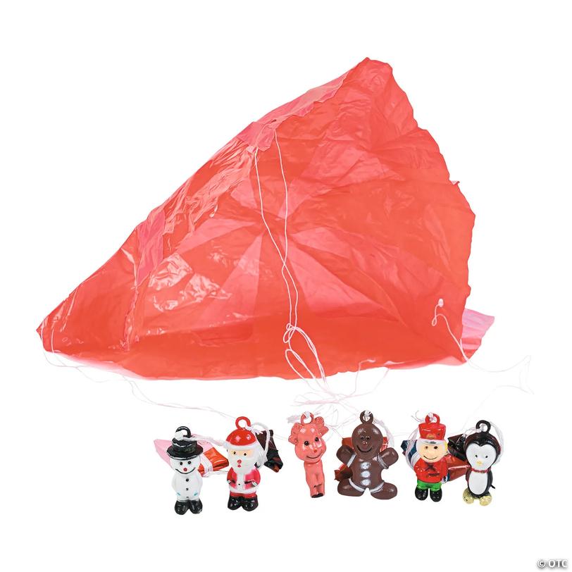 Bulk Mini Holiday Character Paratroopers - 48 pc Image