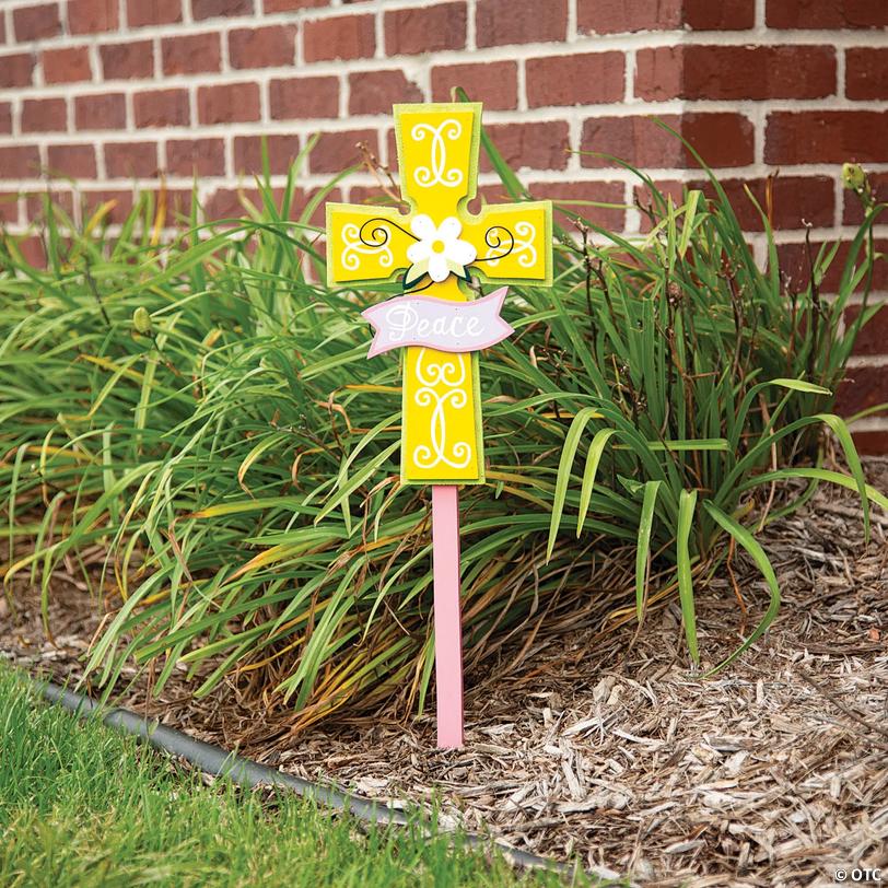 7 1/2" x 11 3/4" Cross Yard Stake Image