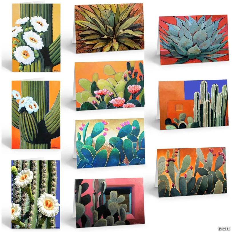 Stonehouse Collection Southwest Note Card Cactus Note Card (Assorted ...