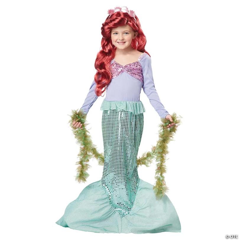 Girl's Little Mermaid Costume - Small Image