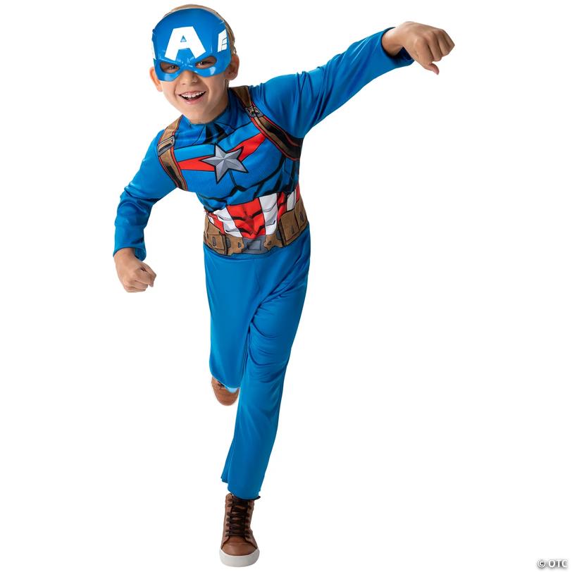 Kids Value Captain America Steve Rogers Costume 12-14 Image