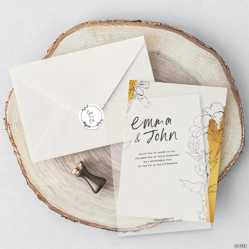 120PC Save The Date Cursive Minimal | Oriental Trading