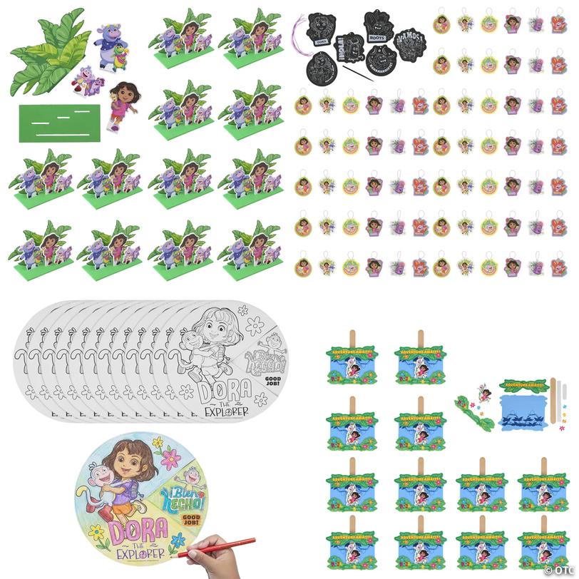 Bulk Dora the Explorer&amp;#8482; Craft &amp; Activity Assortment &amp;#8211; 84 pc Image