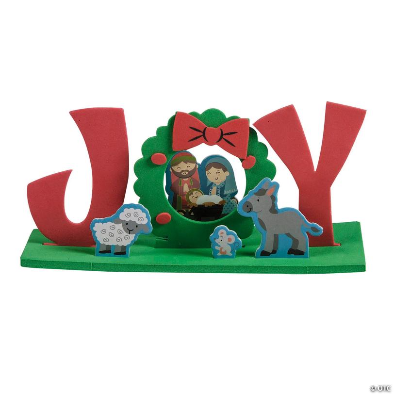 3D Joy Nativity Stand-Up Craft Kit - Makes 12 Image
