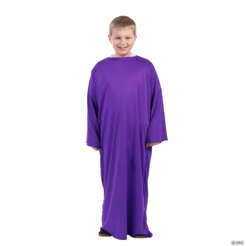 Kids L/XL Purple Nativity Gown Image