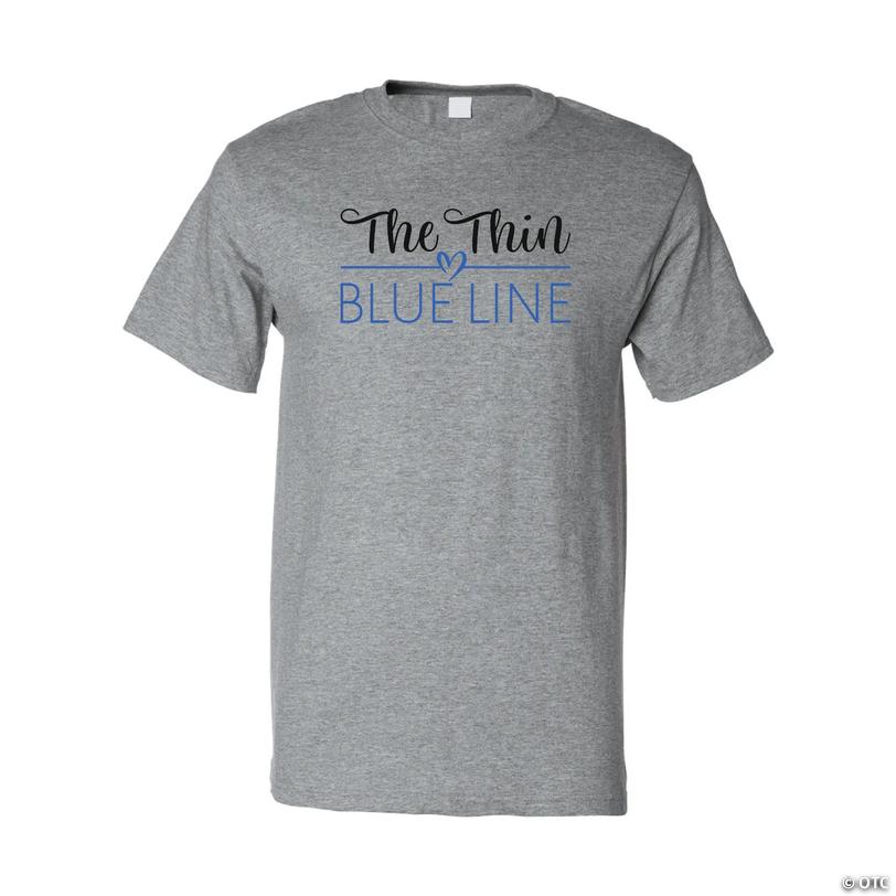 The Thin Blue Line Adult&amp;#8217;s T-Shirt - 2XL Image