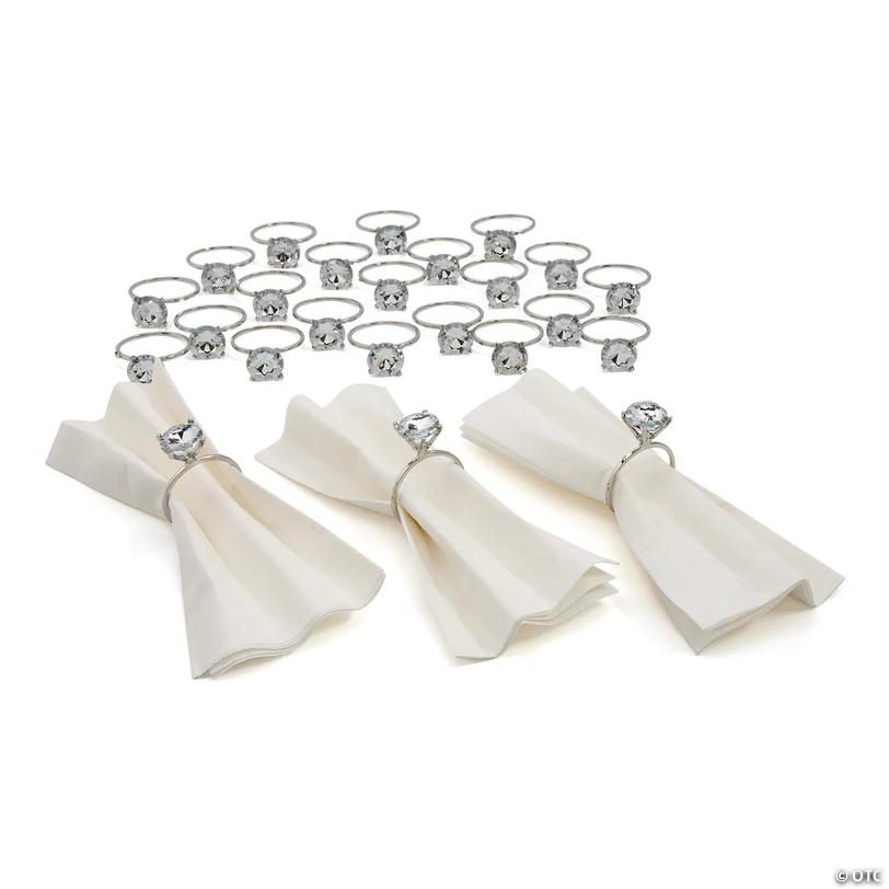 Bulk  48 Pc. Diamond Ring Napkin Rings Image
