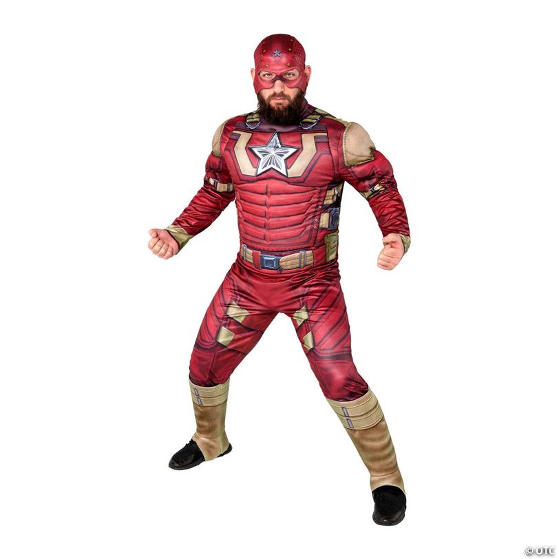 Adults Qualux Marvel Thunderbolts*&amp;#8482; Red Guardian Jumpsuit Costume - Medium Image