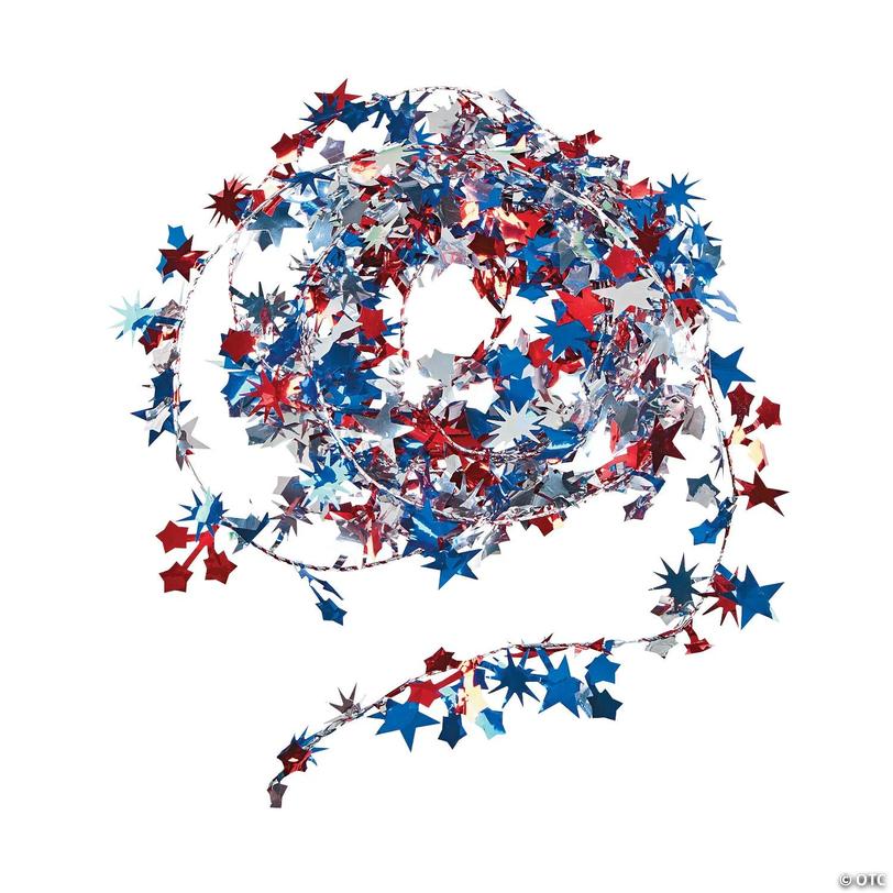 Patriotic Wire Star Garland Image