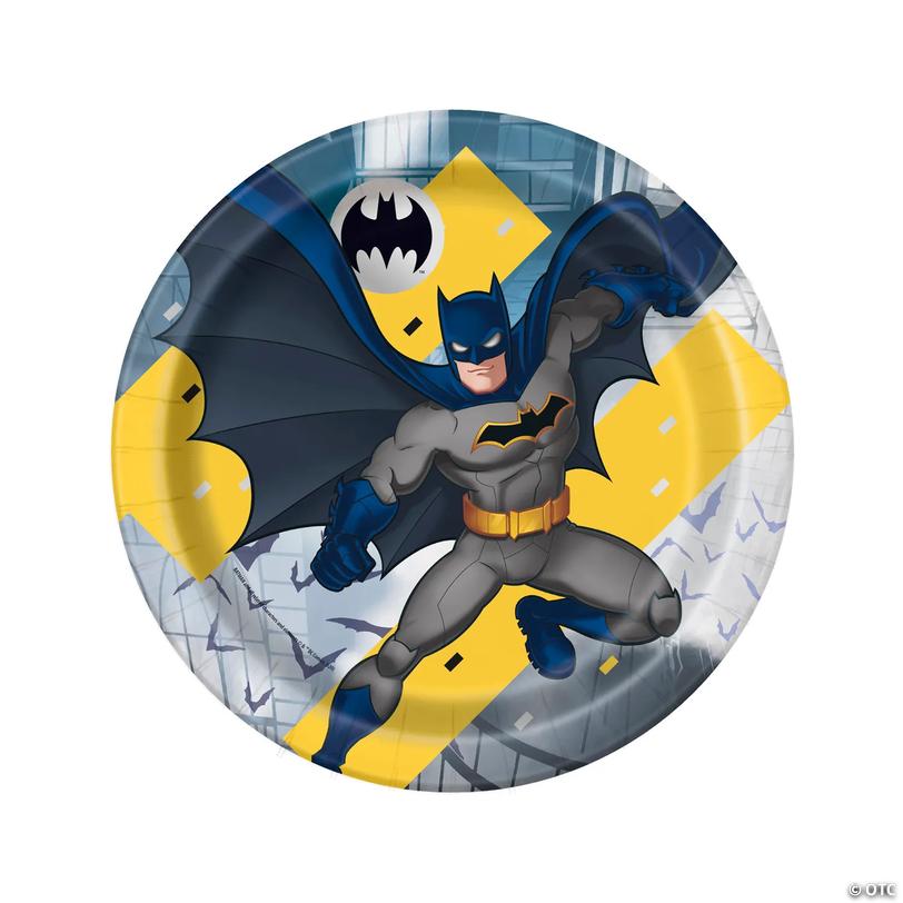 Batman&amp;#8482; Party Paper Dinner Plates - 8 Ct. Image