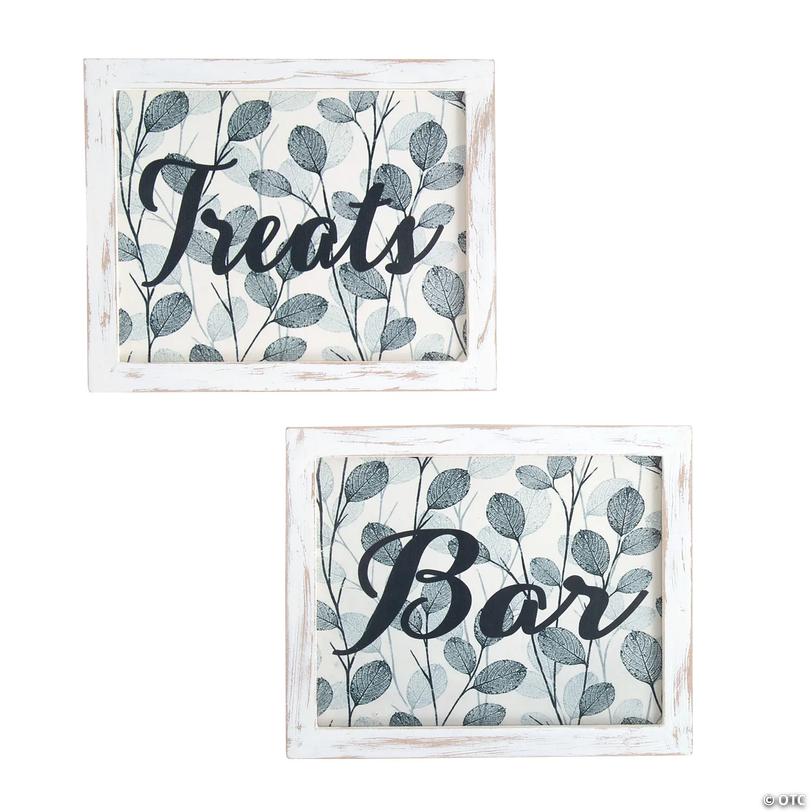 Bar &amp; Treats Sign Set - 2 Pc. Image