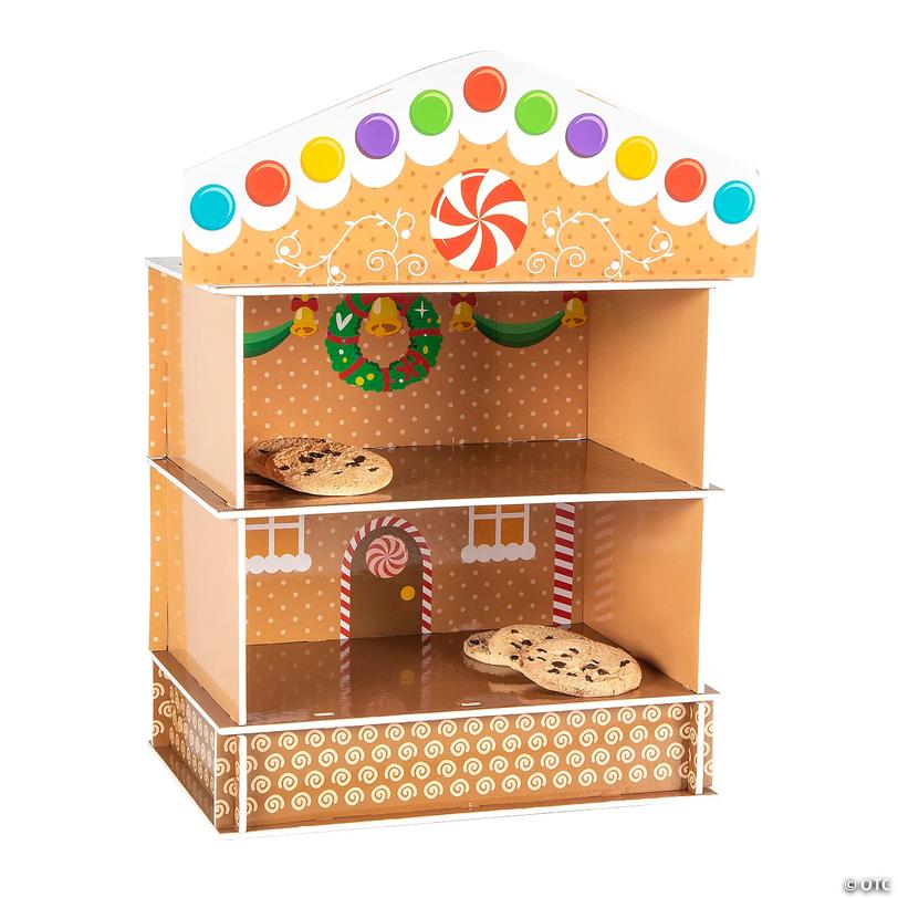 Gingerbread House Christmas Treat Stand Image