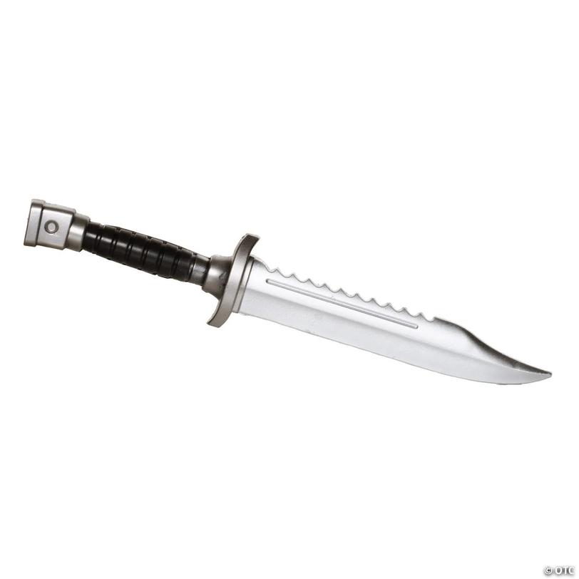 Underwraps Costumes Adults Silver Serrated Edge Bowie Knife Image
