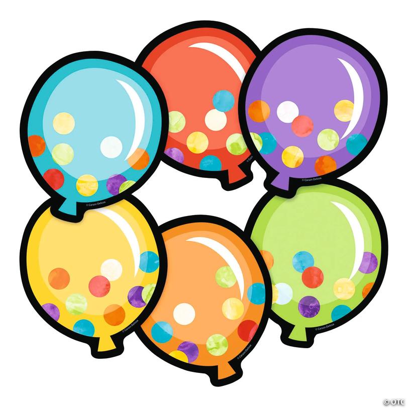 Carson-Dellosa<sup>&amp;#174;</sup> Balloons Bulletin Board Cutouts - 36 Pc. Image