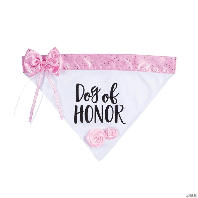 Medium Dog of Honor Wedding Bandana Image