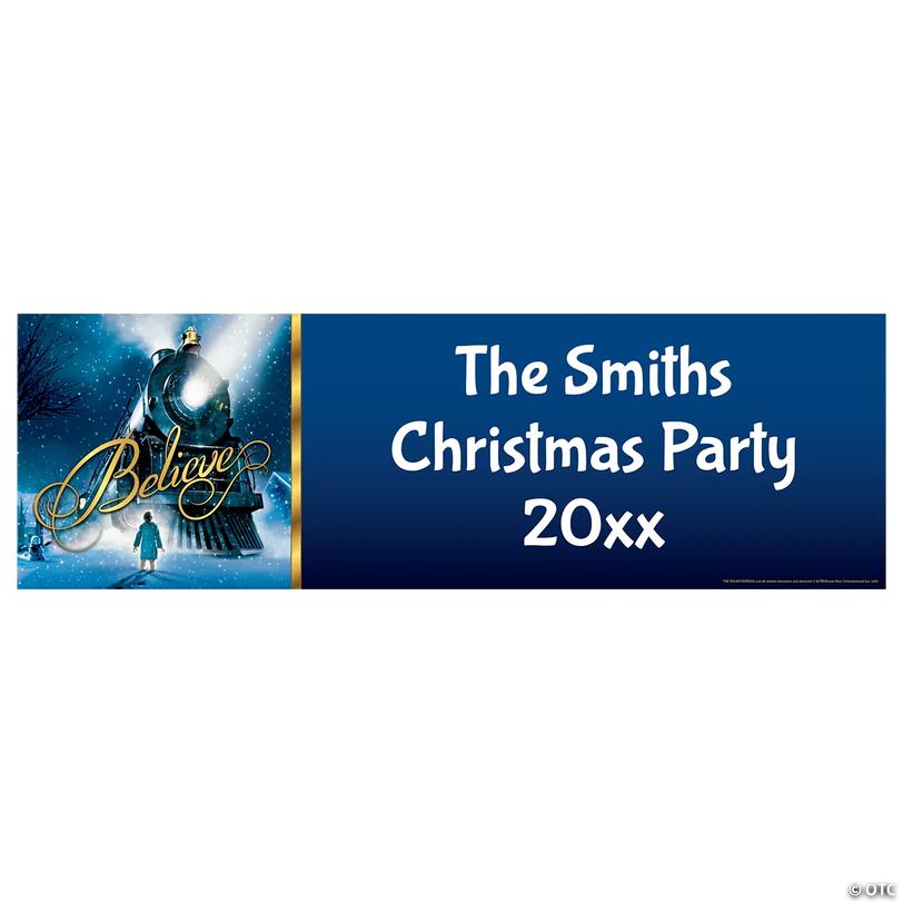Personalized The Polar Express&amp;#8482; Vinyl Banner - Large Image