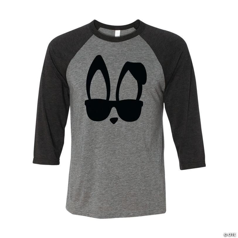 Bunny Face Easter Adult&amp;#8217;s T-Shirt - Large Image