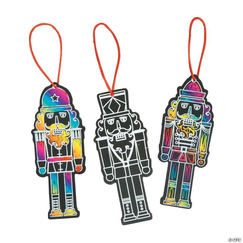 Nutcracker Magic Color Scratch Ornaments - 24 pc Image