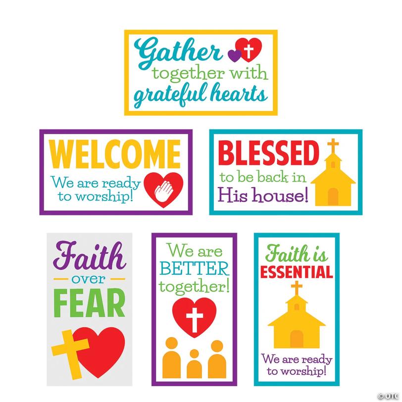 Church Safety Cutouts - 6 Pc. Image