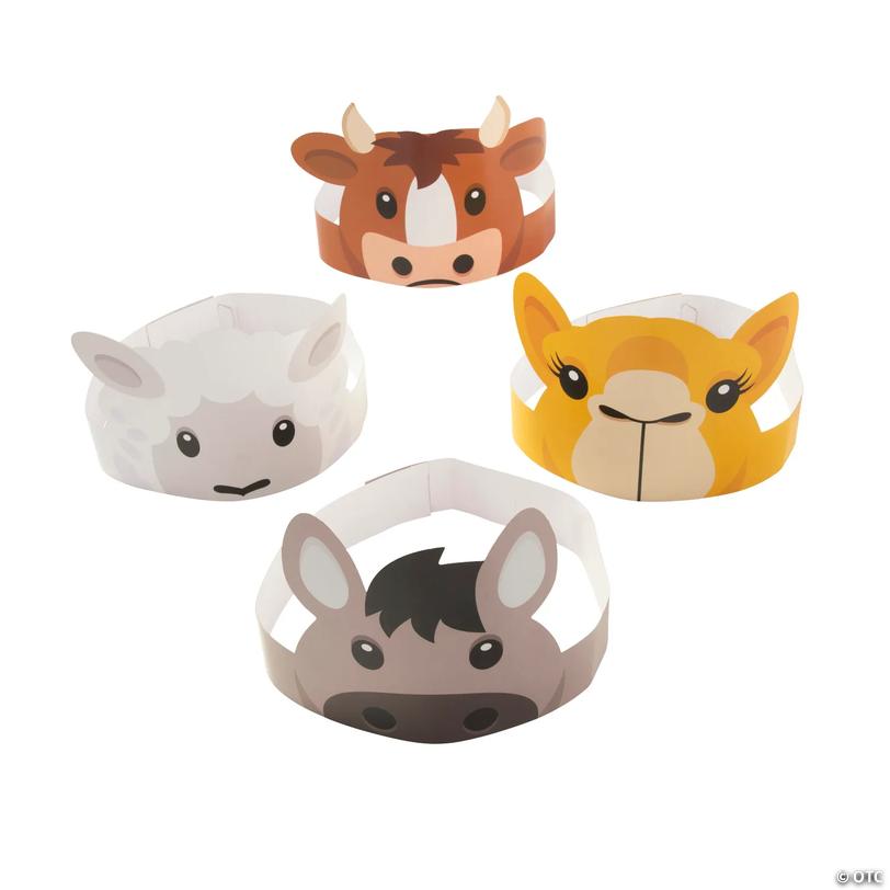 Nativity Animal Printed Headbands - 12 Pc. Image