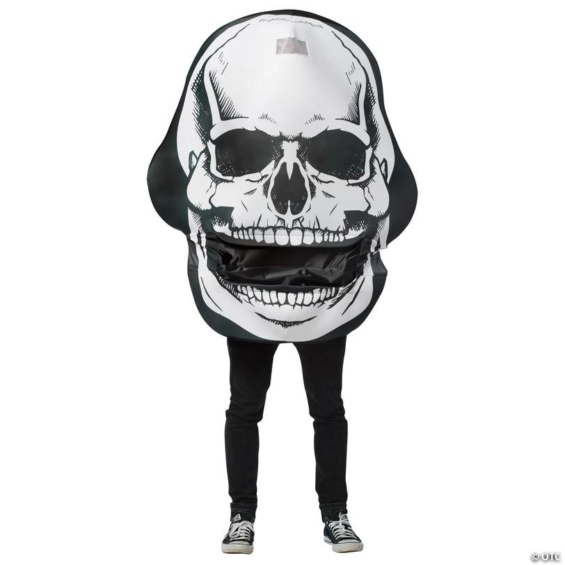 Adult Skull Mouth Head Costume Image