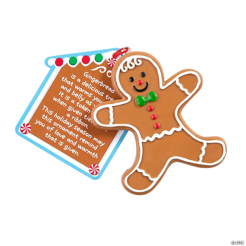 Legend of the Gingerbread Resin Ornaments with Card for 12 Image