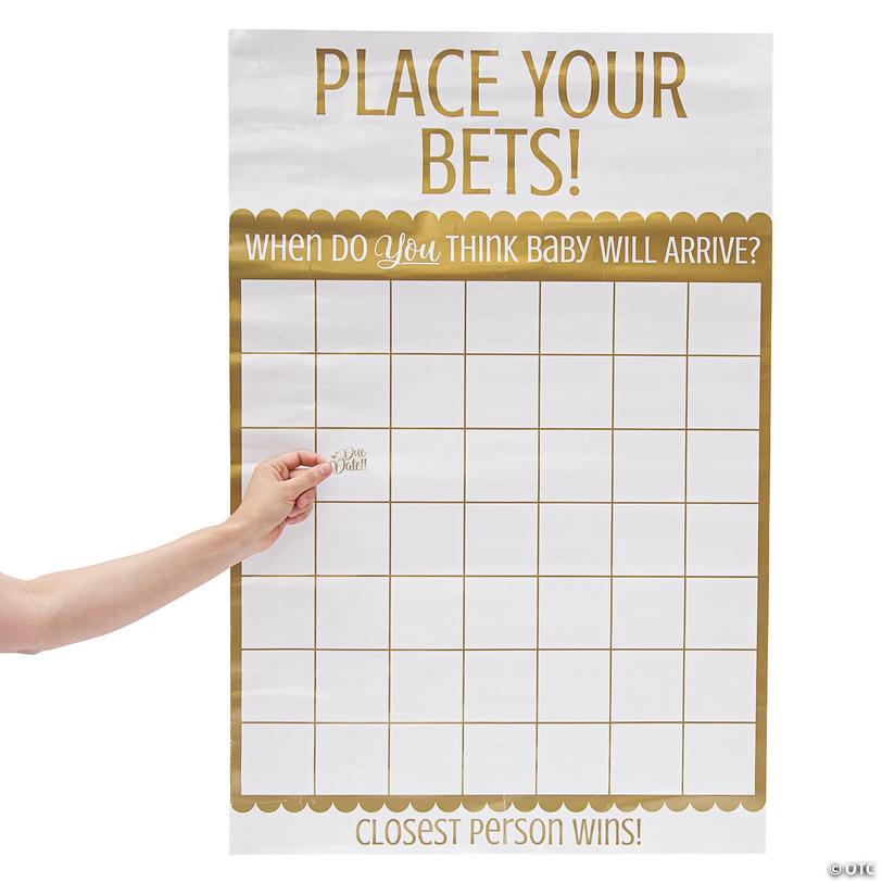 Place Your Bets Baby Shower Game Image