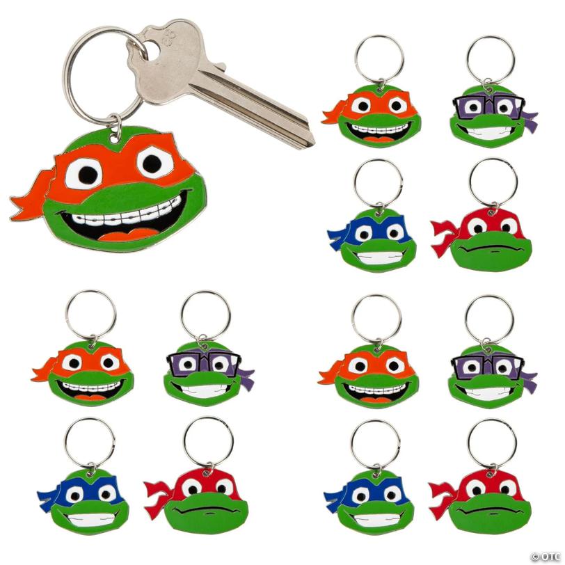 Teenage Mutant Ninja Turtles&amp;#8482; Enamel Character Keychains &amp;#8211; 12 pc Image