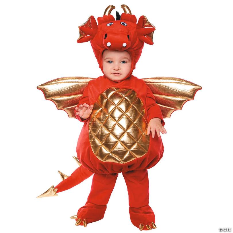 Toddler Red Dragon Costume Image