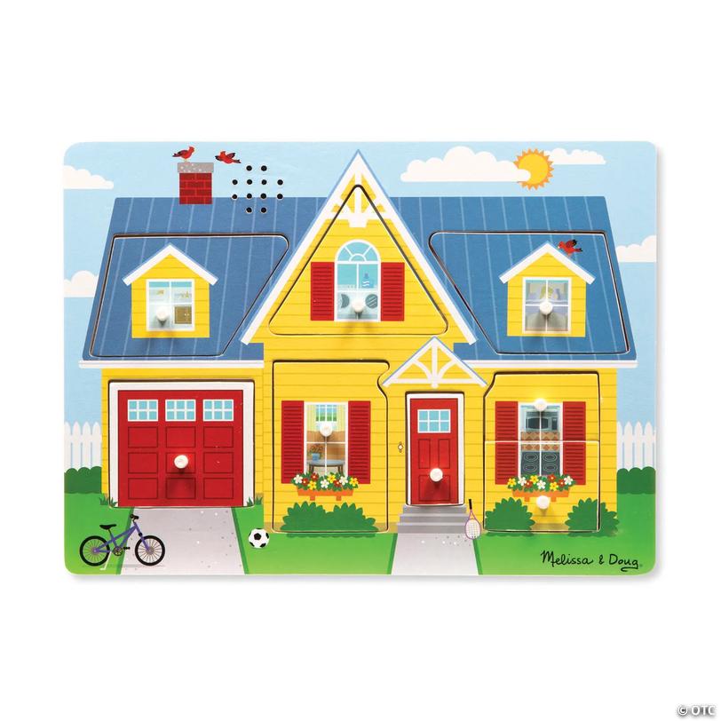 Melissa &amp; Doug Around the House Sound Jigsaw Puzzle Image