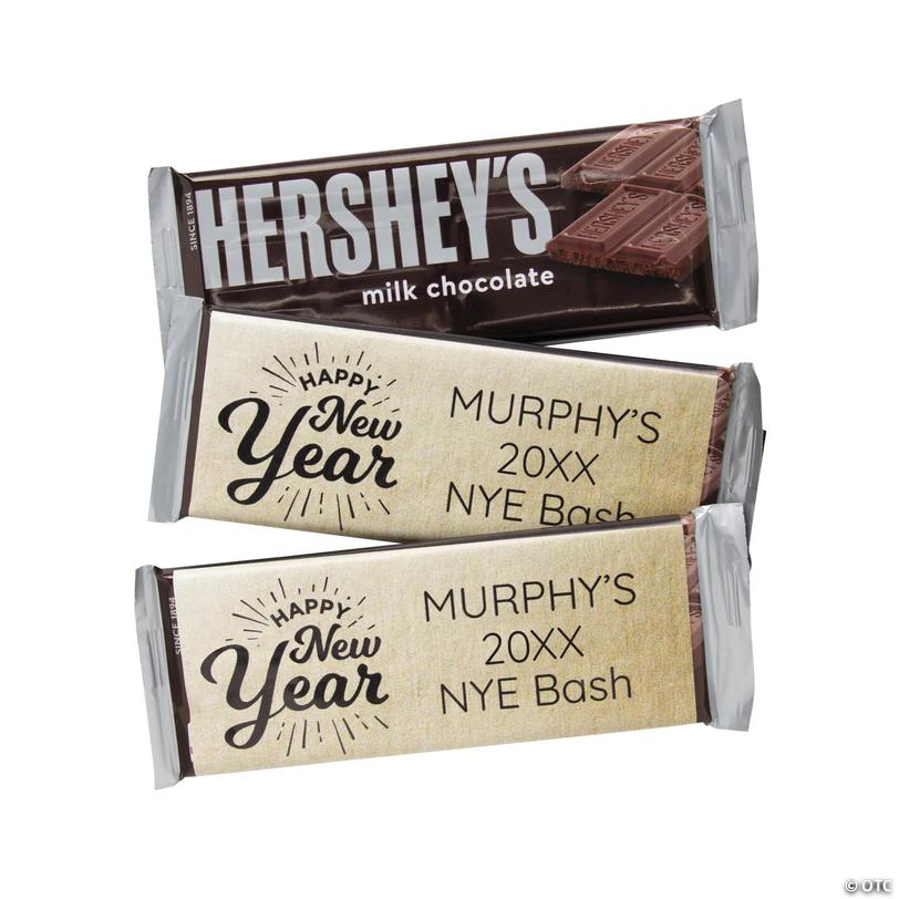 Personalized New Year&amp;#8217;s Candy Bar Labels - 12 pc Image