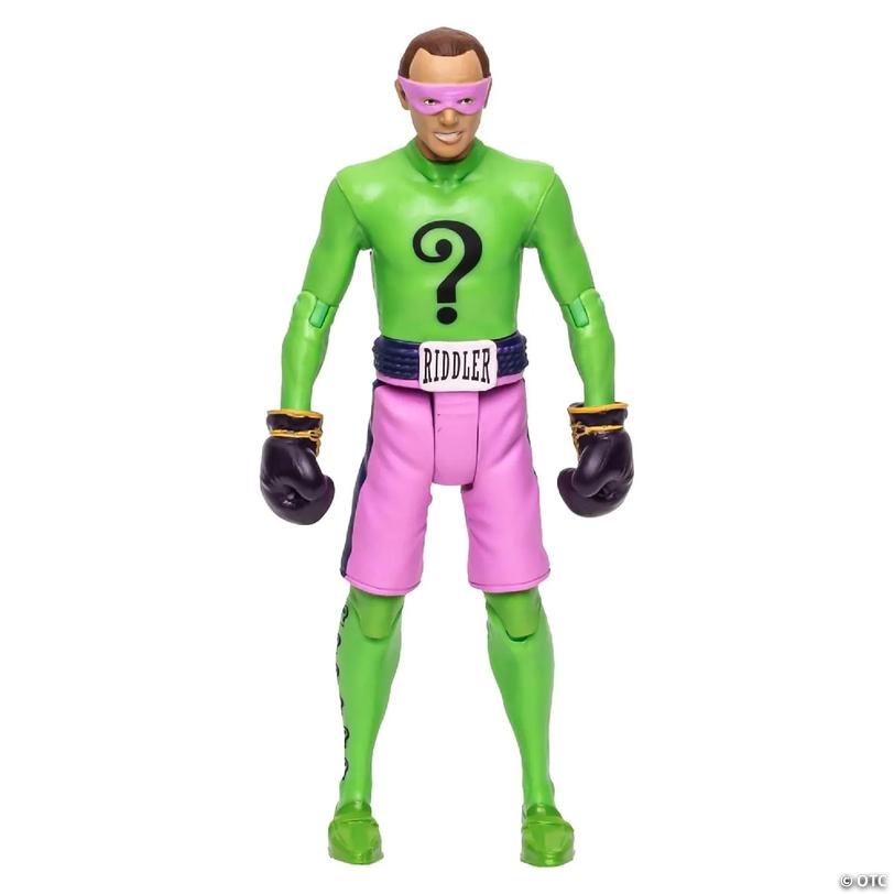 DC Batman 1966 TV Series 5 Inch Action Figure Riddler Boxing