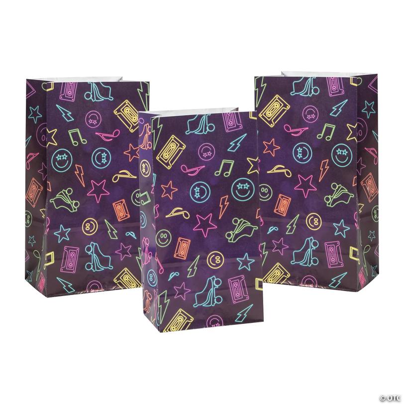 Retro Vibes Treat Bags - 12 Pc. Image