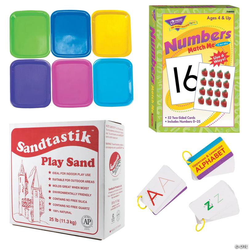 Sand Letter & Number Kit - 65 Pc.