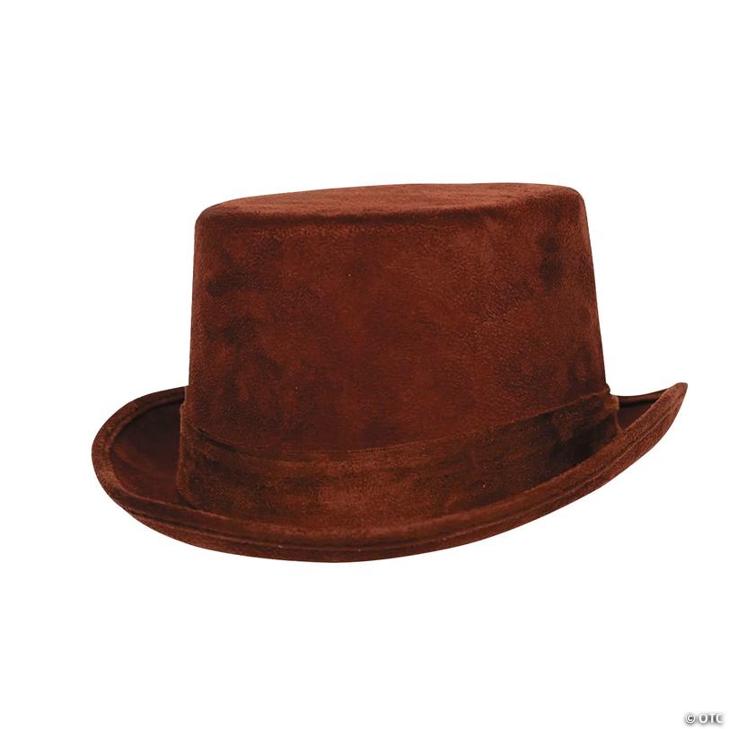 Adults Faux Suede Top Hat Image