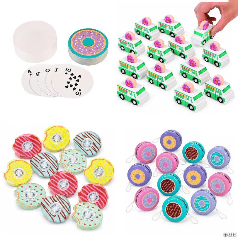 Bulk Donut Party Toy Assortment &amp;#8211; 48 pc Image