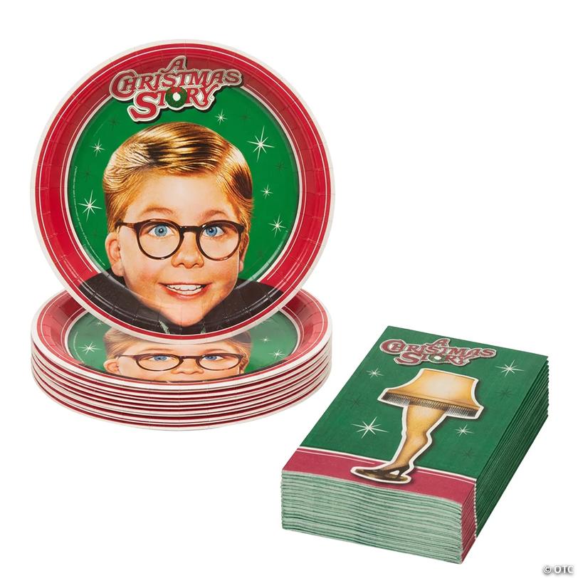 A Christmas Story&amp;#8482; Party Tableware Kit for 24 Guests Image