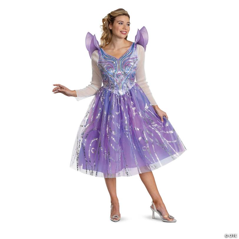 Adults Deluxe Wicked: For Good&amp;#8482; Glinda Dress Costume Image
