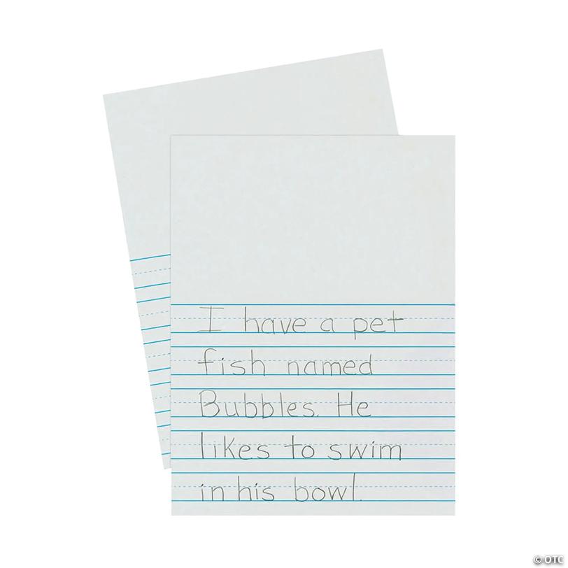 Pacon Newsprint Handwriting Paper - White, 5 Pack | Oriental Trading