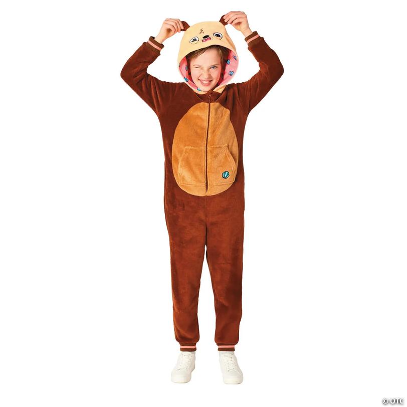 Kids Otter Hooded Onesie Costume - Extra Large 14-16 Image