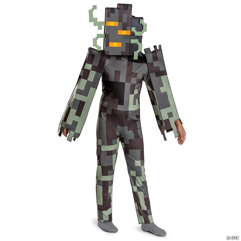 Kids Classic Minecraft&amp;#8482; Creaking Jumpsuit Costume - Small 4-6 Image